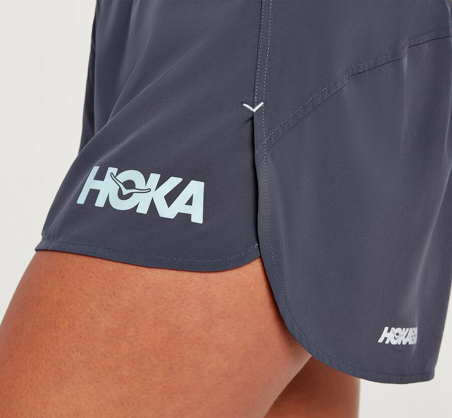 Hoka One One Shorts Womens Blue - Performance - 46213LBYO